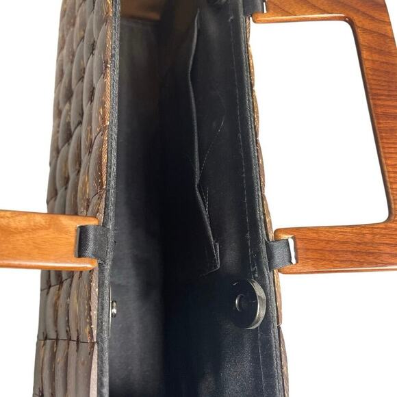 Vintage Coconut Shell Handbag - Picture 3 of 4